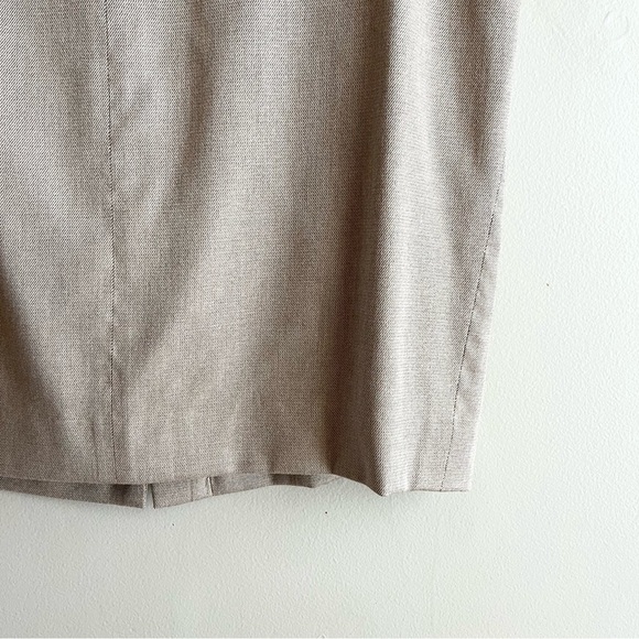 ETCETERA Pencil Skirt With Pocket in Tan & Brown, Viscose Blend, Size‎ 4 - Picture 6 of 10